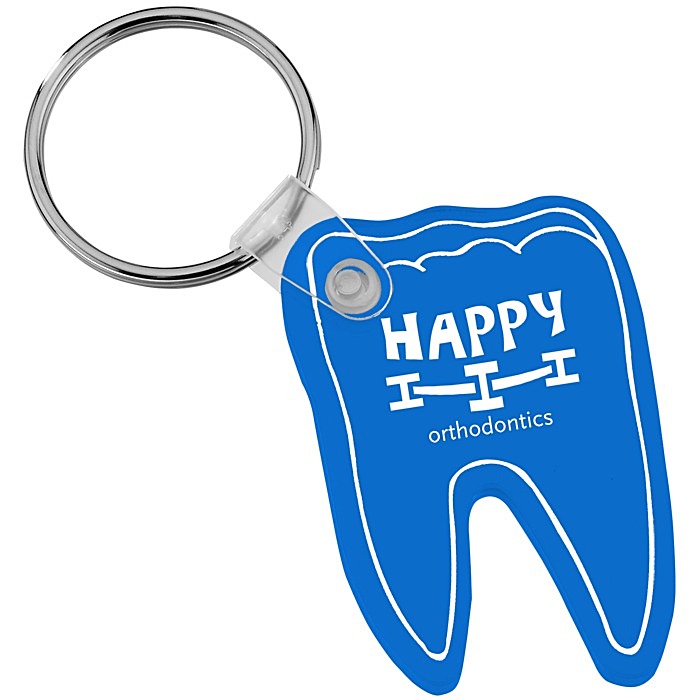 Custom Tooth Soft Keychain - Translucent