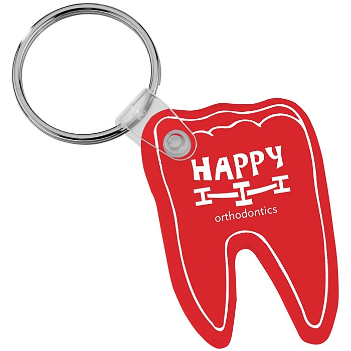 Custom Tooth Soft Keychain - Translucent