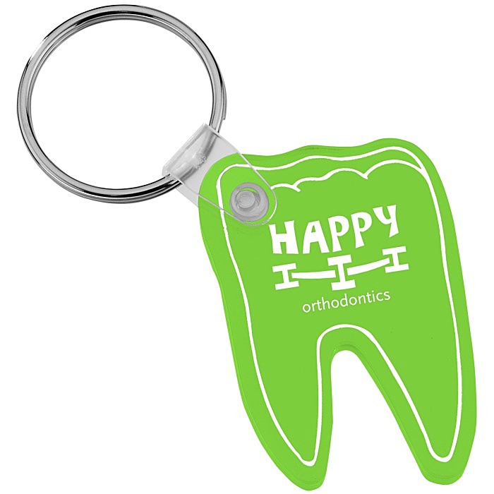 Custom Tooth Soft Keychain - Translucent