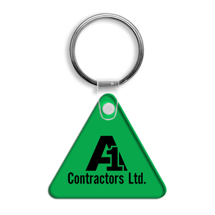 Custom Triangle Soft Keychain - Translucent