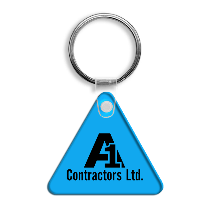Custom Triangle Soft Keychain - Translucent