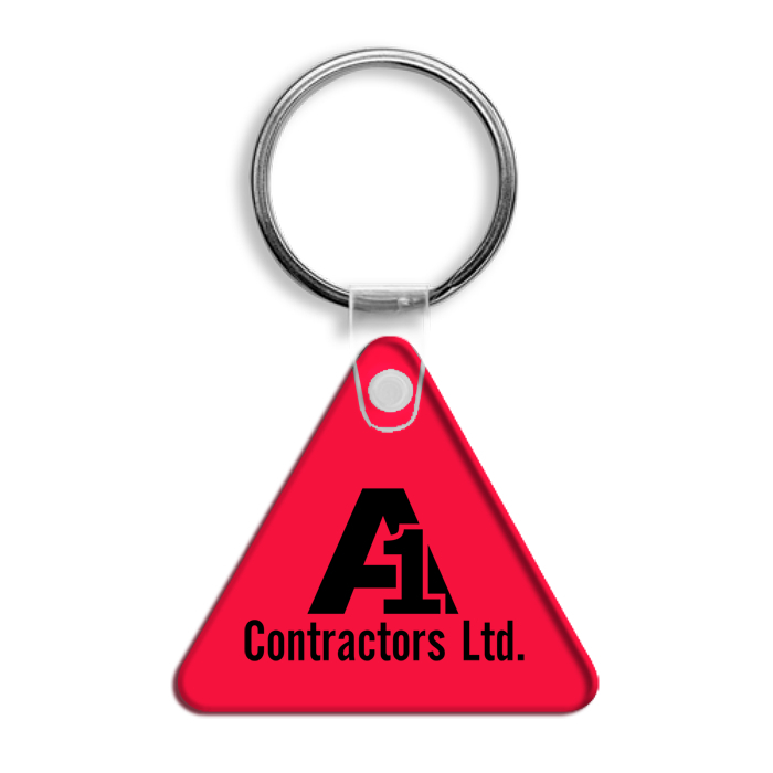 Custom Triangle Soft Keychain - Translucent