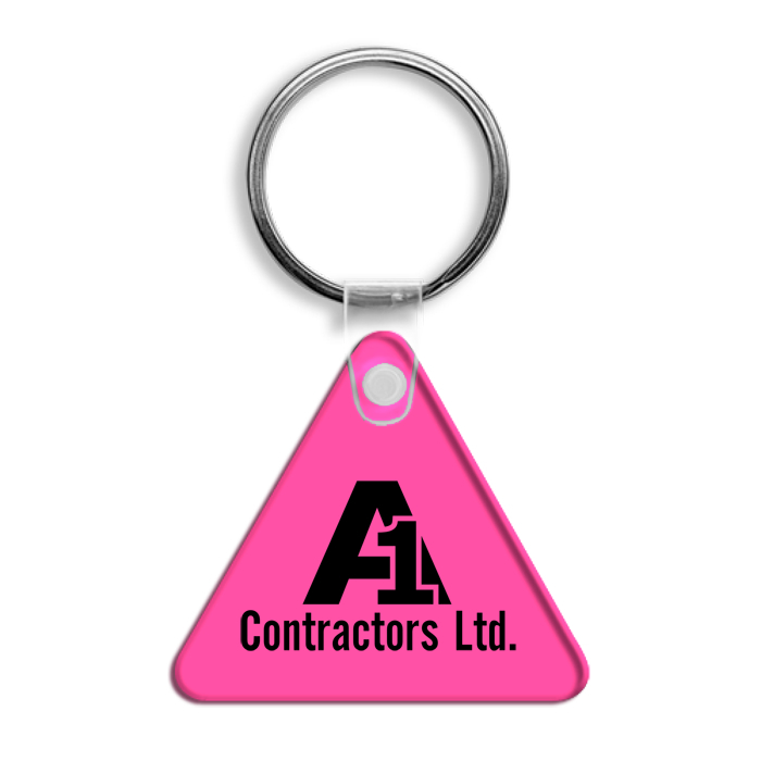 Custom Triangle Soft Keychain - Translucent