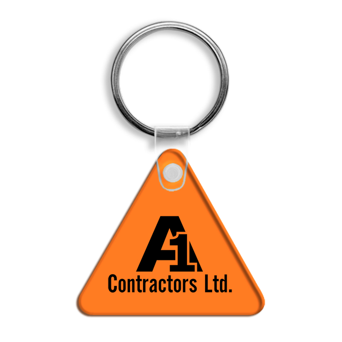 Custom Triangle Soft Keychain - Translucent