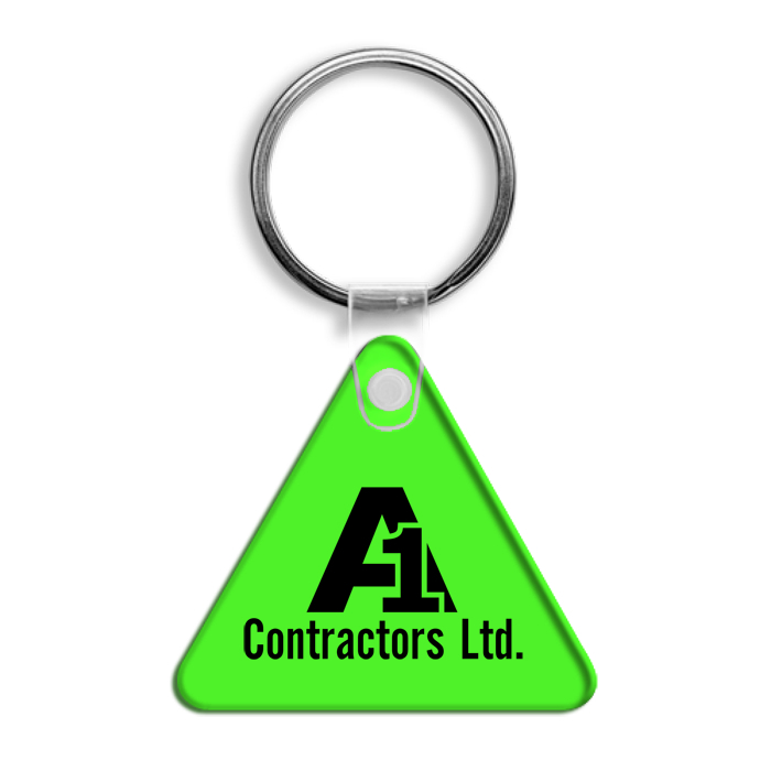 Custom Triangle Soft Keychain - Translucent