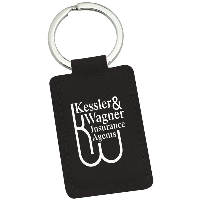 Custom Executive Leatherette Keychain