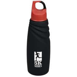 Custom Crest Carabiner Matte Water Bottle - 22 ounces