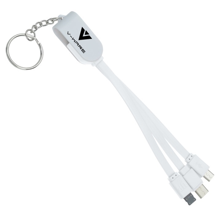 Custom Rotate Charging Cable Keychain