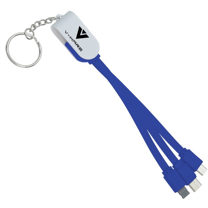 Custom Rotate Charging Cable Keychain