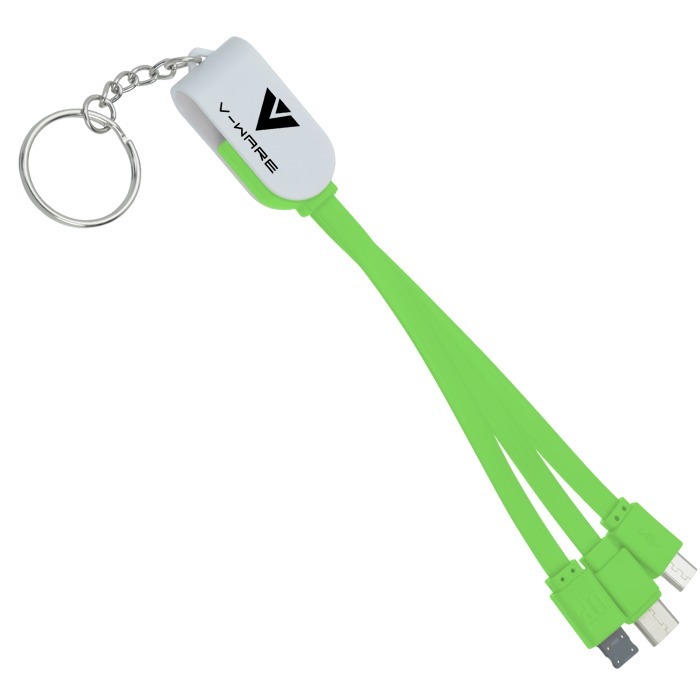 Custom Rotate Charging Cable Keychain