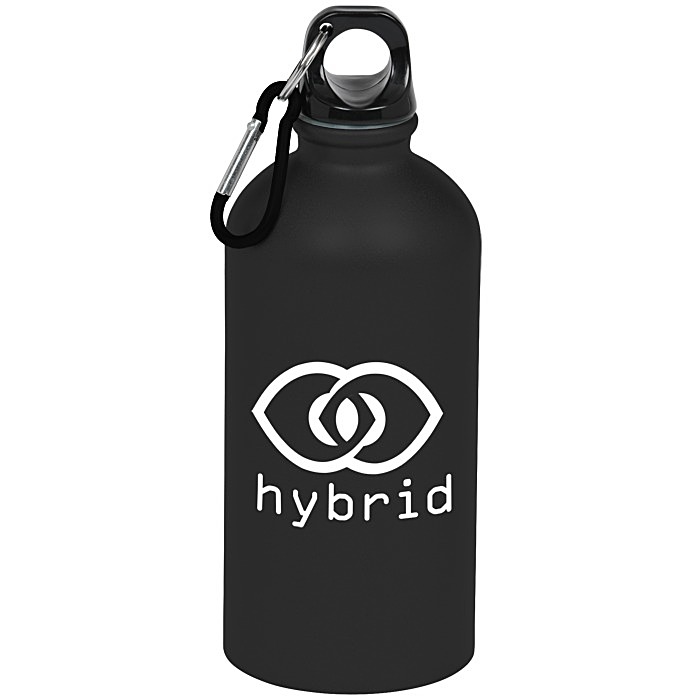 Custom Carabiner Stainless Steel Water Bottle - 16 oz. - Matte - 24 hr