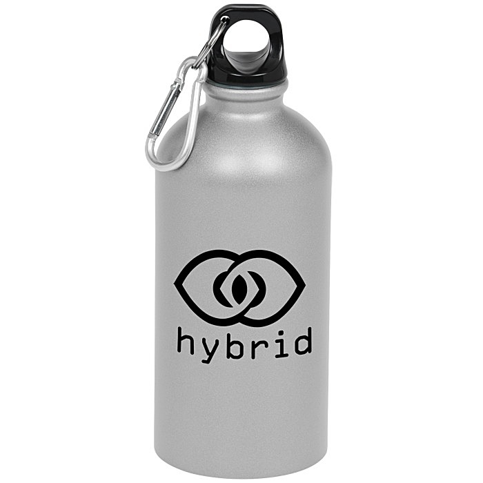 Custom Carabiner Stainless Steel Water Bottle - 16 oz. - Matte - 24 hr