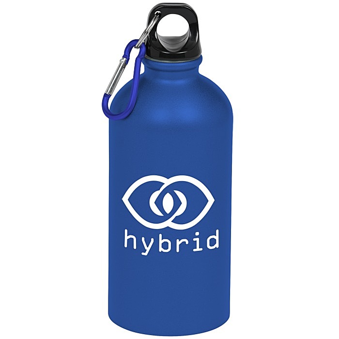 Custom Carabiner Stainless Steel Water Bottle - 16 oz. - Matte - 24 hr