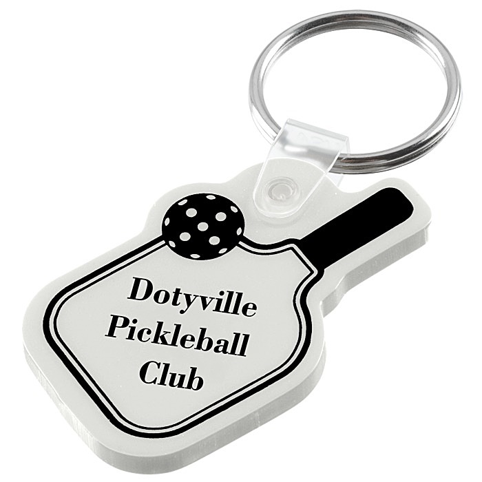 Custom Pickleball Soft Keychain - Opaque