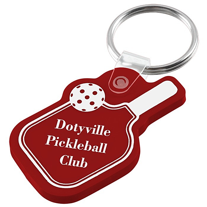 Custom Pickleball Soft Keychain - Opaque