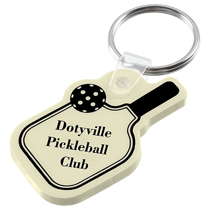 Custom Pickleball Soft Keychain - Opaque