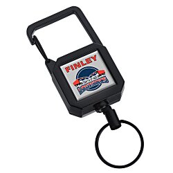 Custom Workhorse Metal Carabiner Retractable Badge Holder