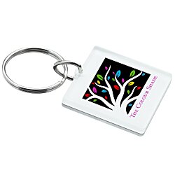 Custom Mirrored Keychain - Square