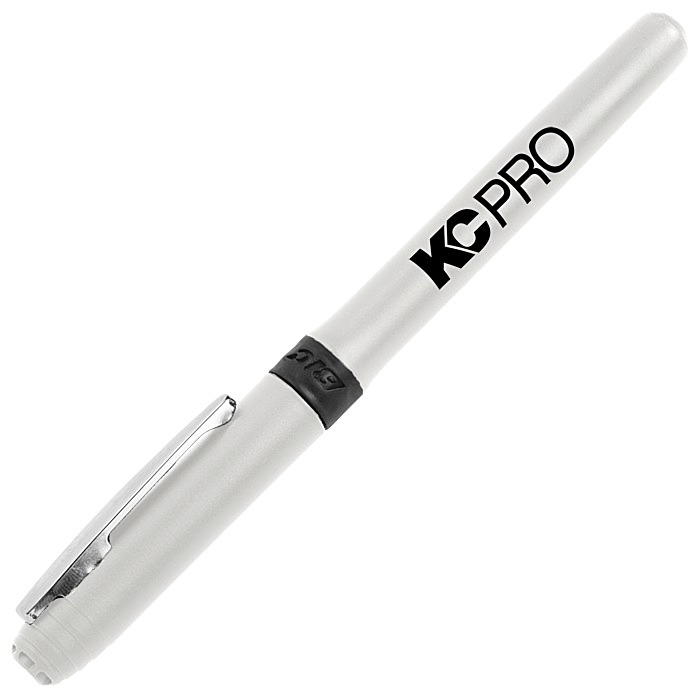 Custom Bic Grip Rollerball Pen - Nickel