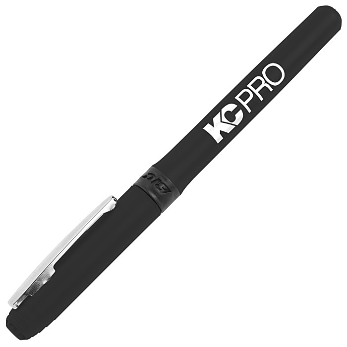 Custom Bic Grip Rollerball Pen - Nickel