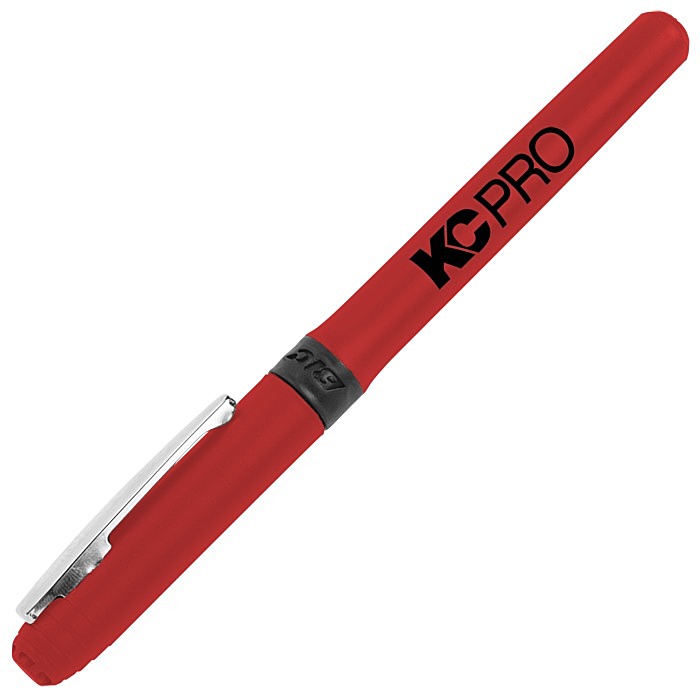 Custom Bic Grip Rollerball Pen - Nickel