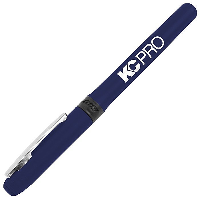 Custom Bic Grip Rollerball Pen - Nickel