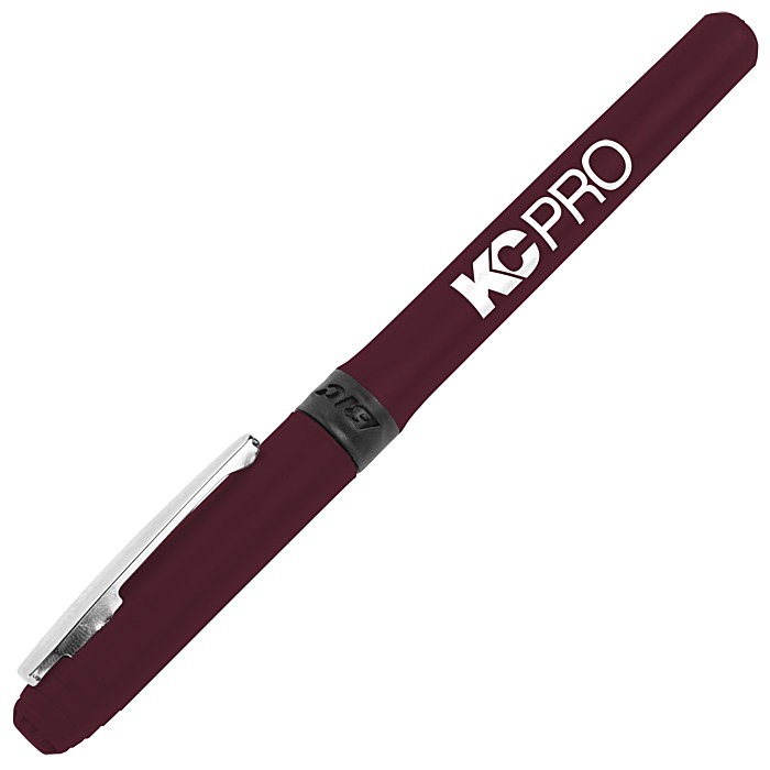 Custom Bic Grip Rollerball Pen - Nickel