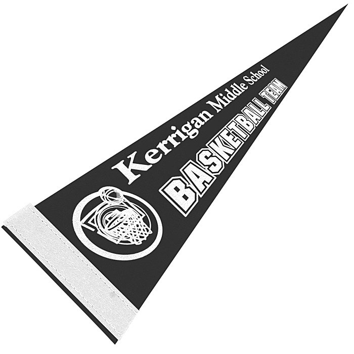 Custom Pennant 5 inches x 12 inches - Colours