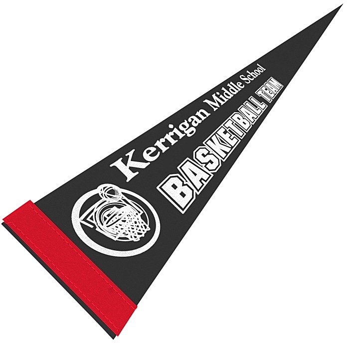 Custom Pennant 5 inches x 12 inches - Colours