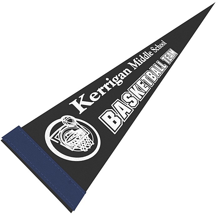 Custom Pennant 5 inches x 12 inches - Colours