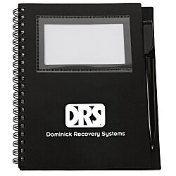 Custom Business Card Notebook with Pen - Opaque