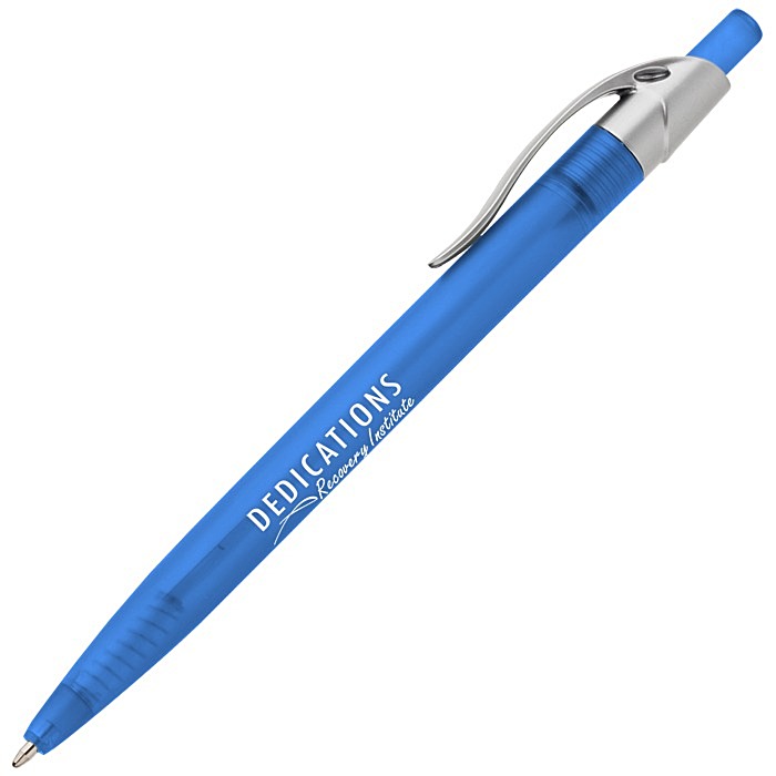 Custom Simplistic Pen - Translucent - Silver