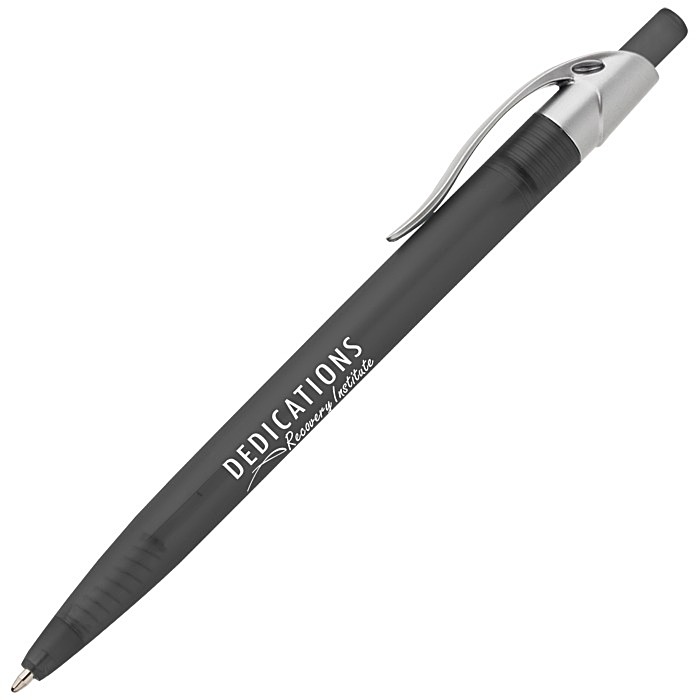 Custom Simplistic Pen - Translucent - Silver