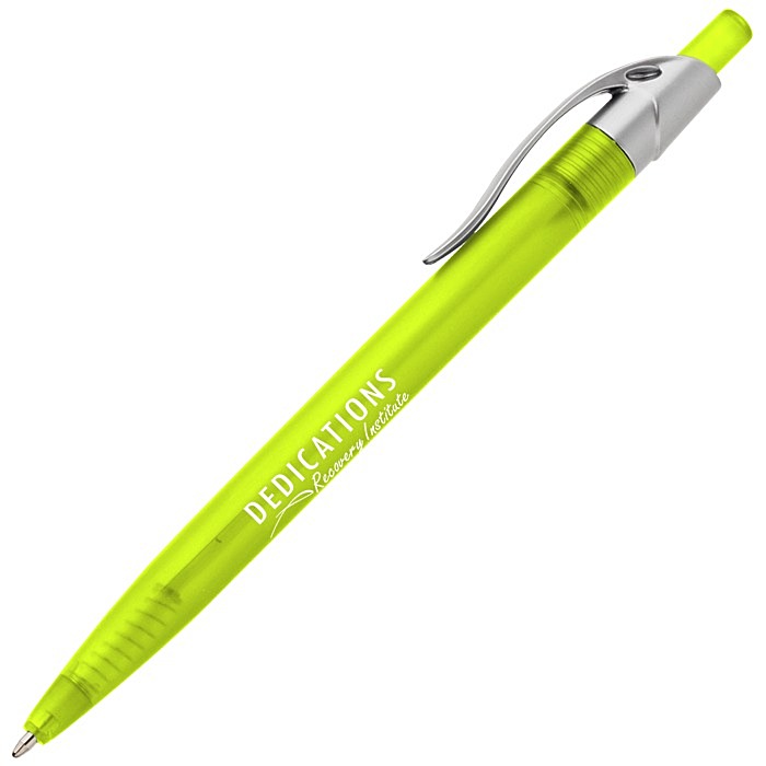Custom Simplistic Pen - Translucent - Silver