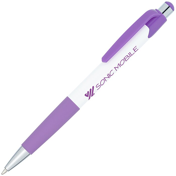 Custom Mardi Gras Pen - White