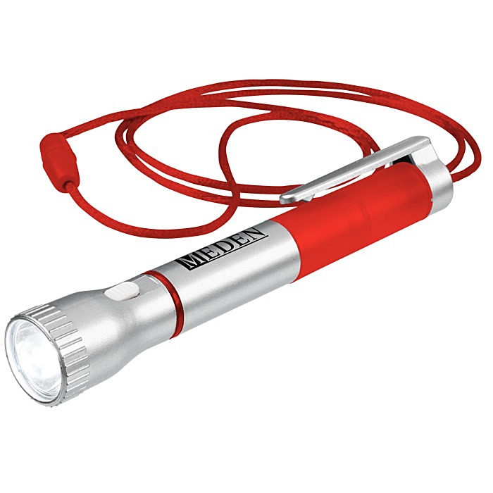 Custom Flashlight with Pen and Lanyard