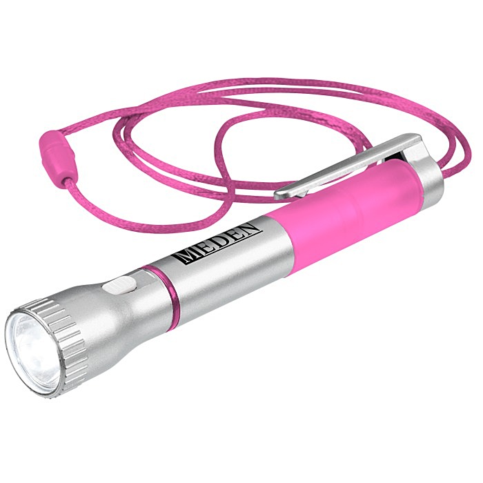 Custom Flashlight with Pen and Lanyard
