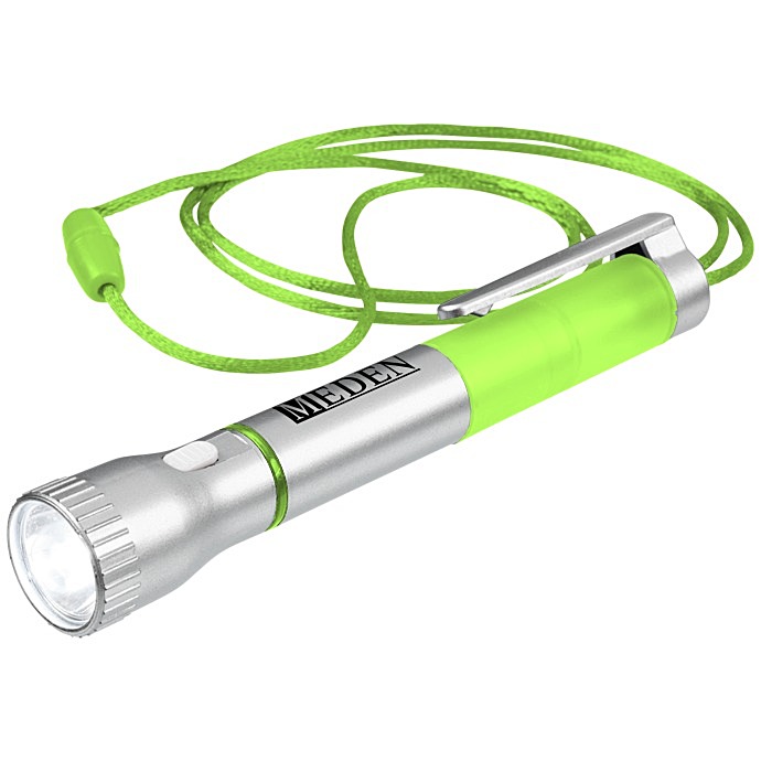 Custom Flashlight with Pen and Lanyard