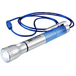 Custom Flashlight with Pen and Lanyard