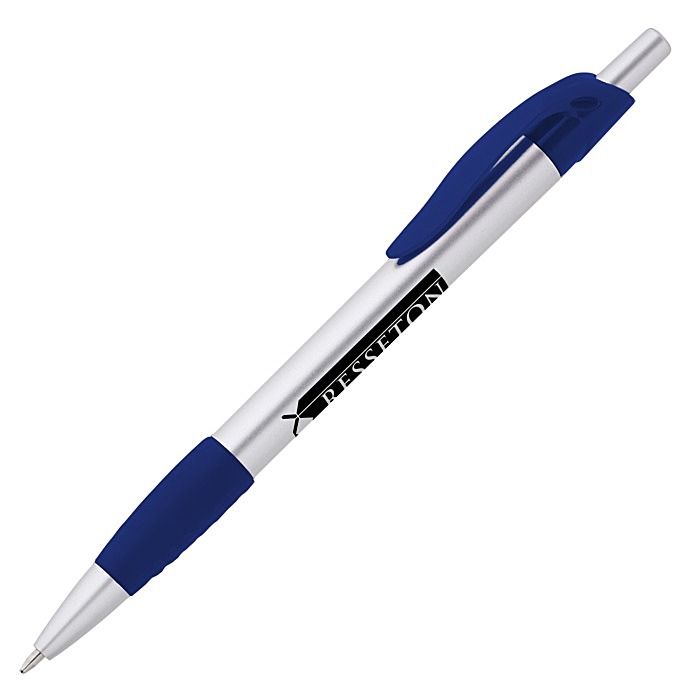 Custom Simplistic Grip Pen - Silver