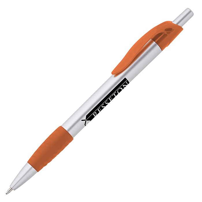 Custom Simplistic Grip Pen - Silver