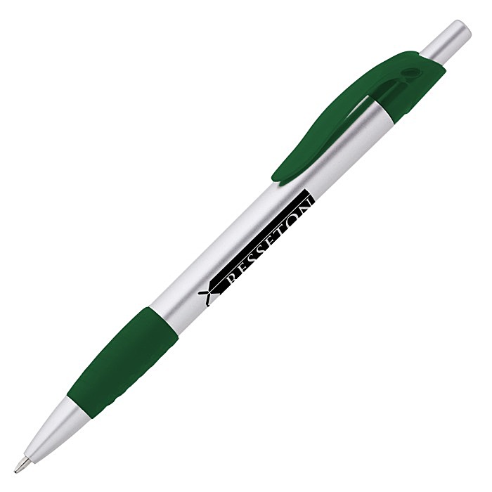 Custom Simplistic Grip Pen - Silver