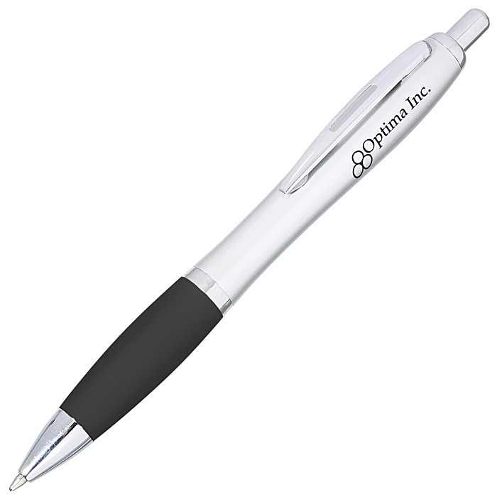 Custom Curvy Pen - Silver Brights