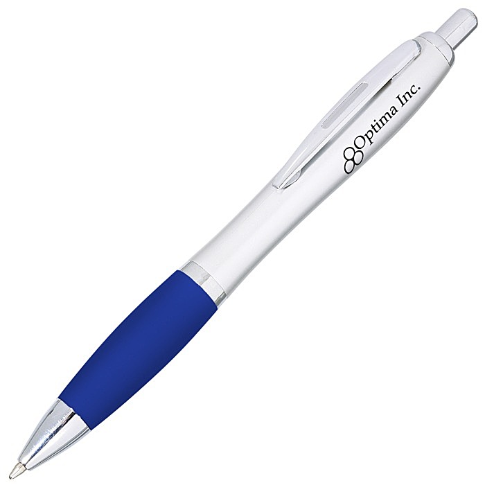 Custom Curvy Pen - Silver Brights