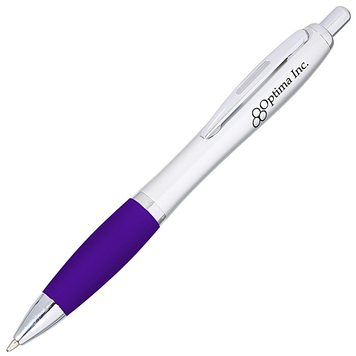 Custom Curvy Pen - Silver Brights