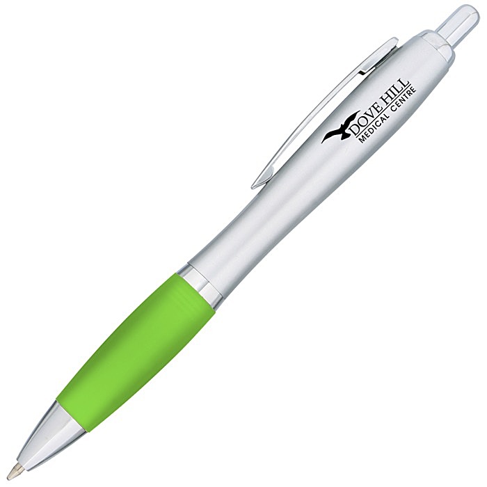 Custom Curvy Pen - Silver Fresh