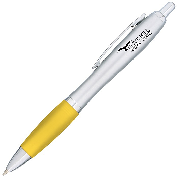 Custom Curvy Pen - Silver Fresh
