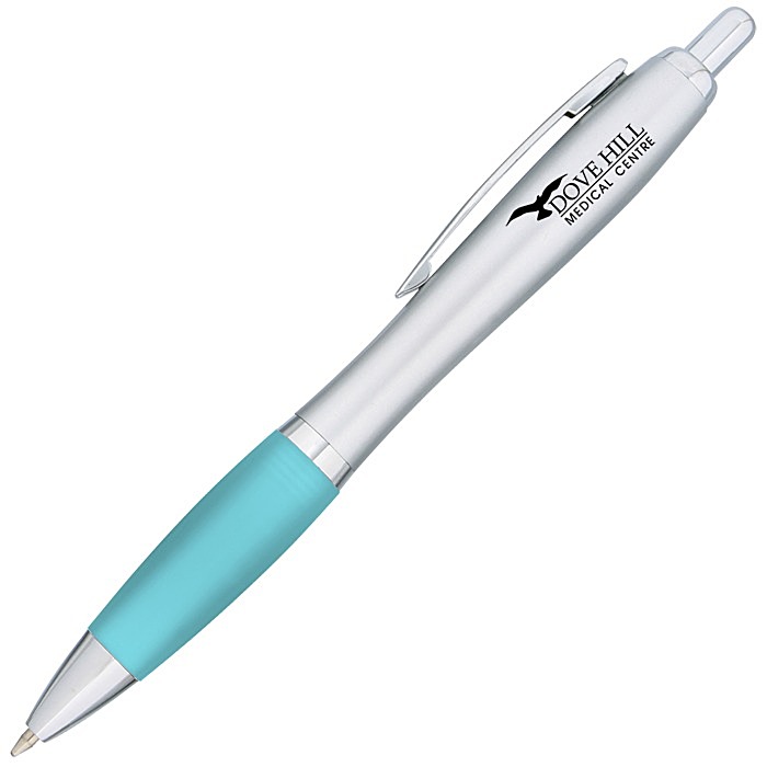 Custom Curvy Pen - Silver Fresh