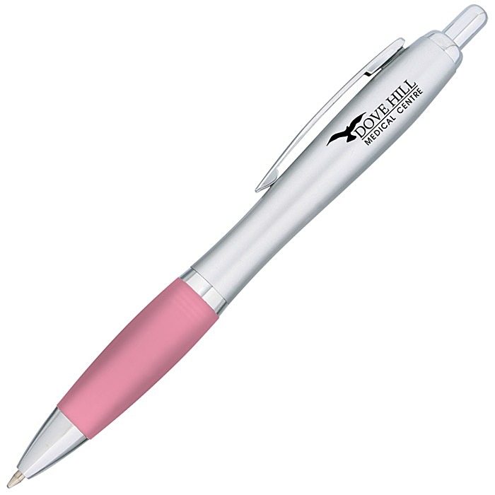 Custom Curvy Pen - Silver Fresh