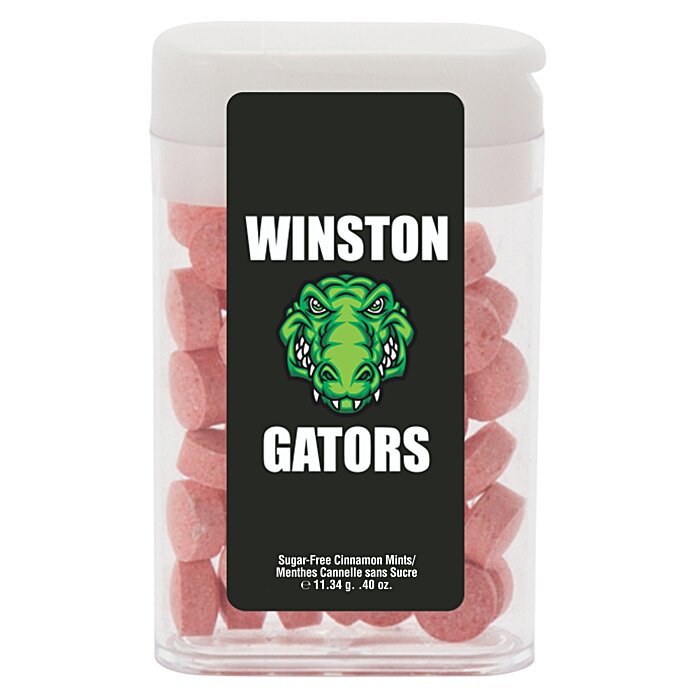 Custom Flip-Top Dispenser with Sugar-Free Mints